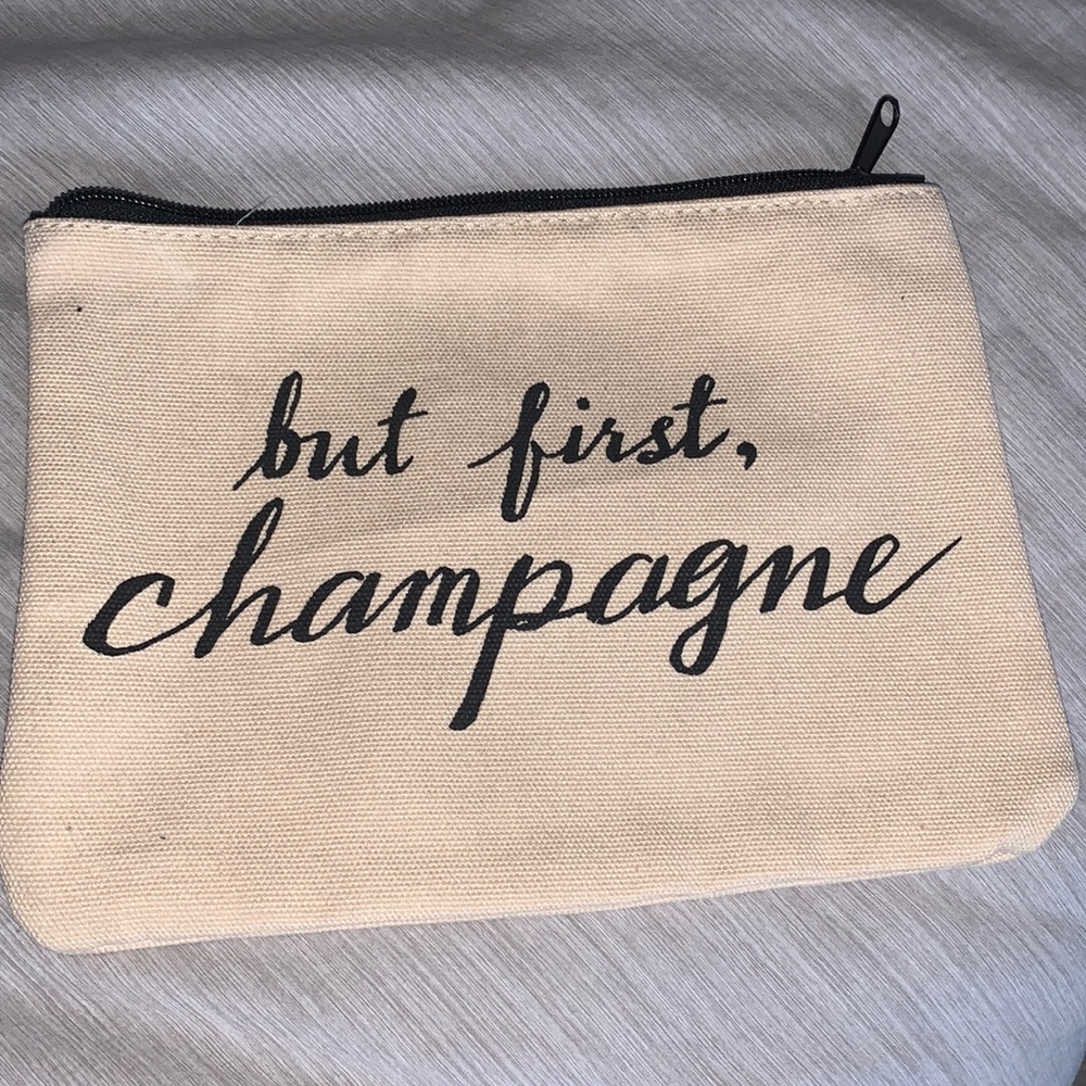 “But first champagne” clutch. Never used!